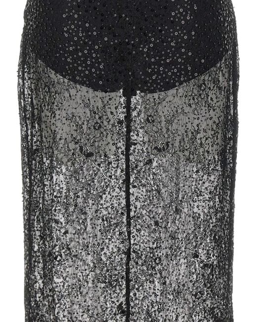 Herskind Risa Midi-Rok Met Pailletten in het Gray