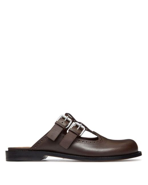 Mules Campo Mary Jane Loewe de color Brown