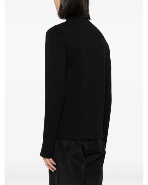 Jil Sander Black Padded Sweatshirt for men