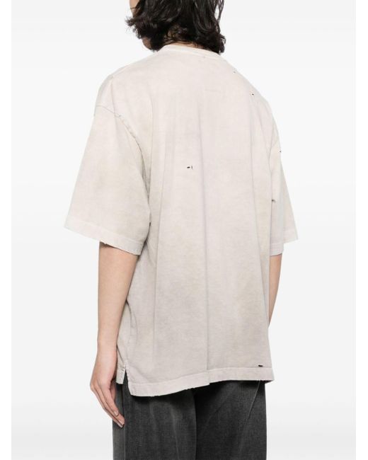 Maison Mihara Yasuhiro Sun Faded T-Shirt in White für Herren