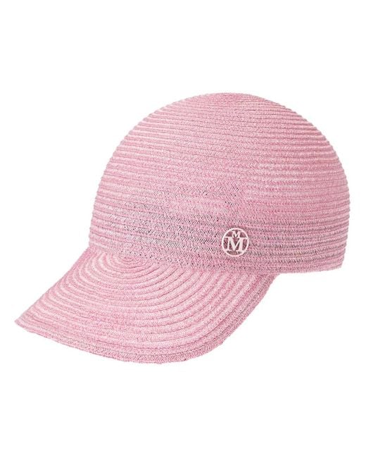 Maison Michel Pink Tiger Interwoven Cap