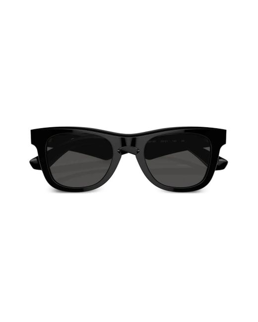 Burberry Black Logo-Plaque Square-Frame Sunglasses for men