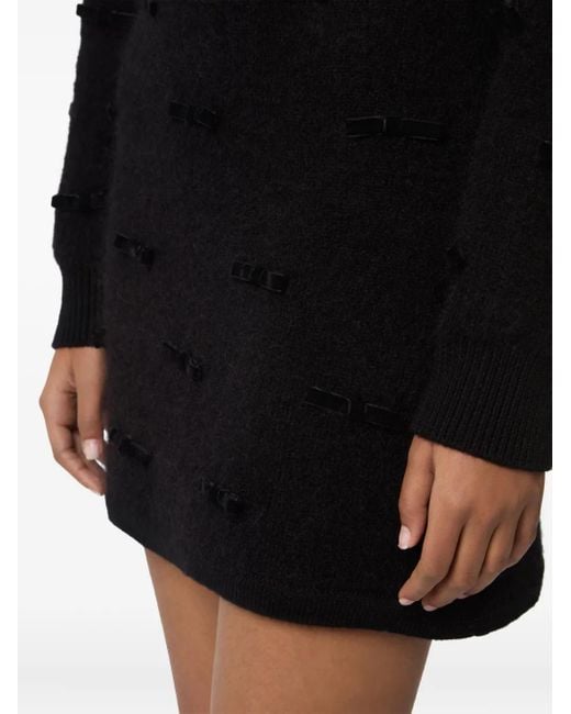 Nina Ricci リボン ミニスカート Black