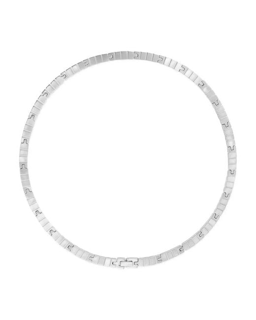 Ivi White Slim Slot Necklace