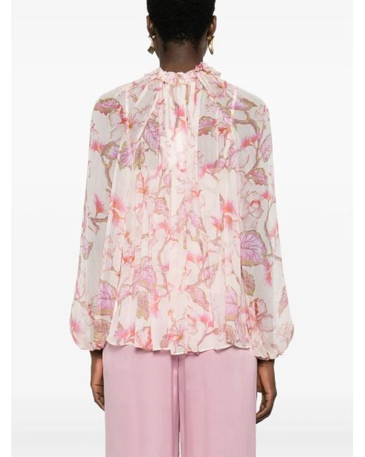 Blusa matchmaker billow Zimmermann de color Pink