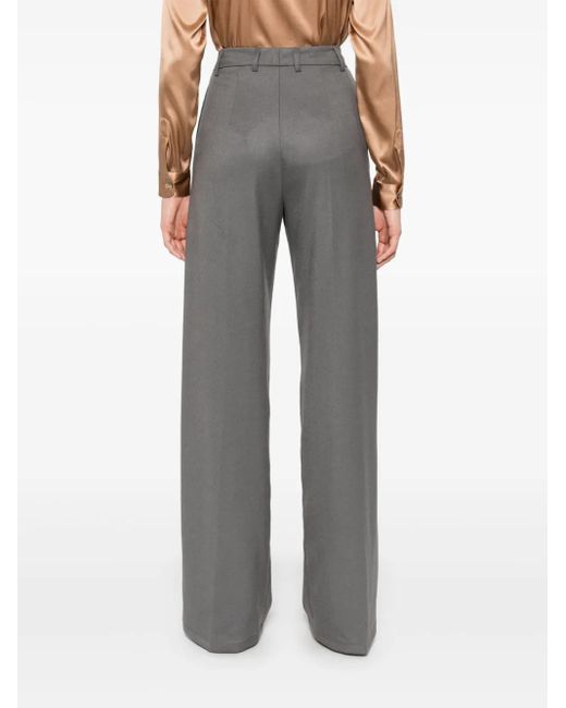 Pantalones rectos con pinzas Blanca Vita de color Gray