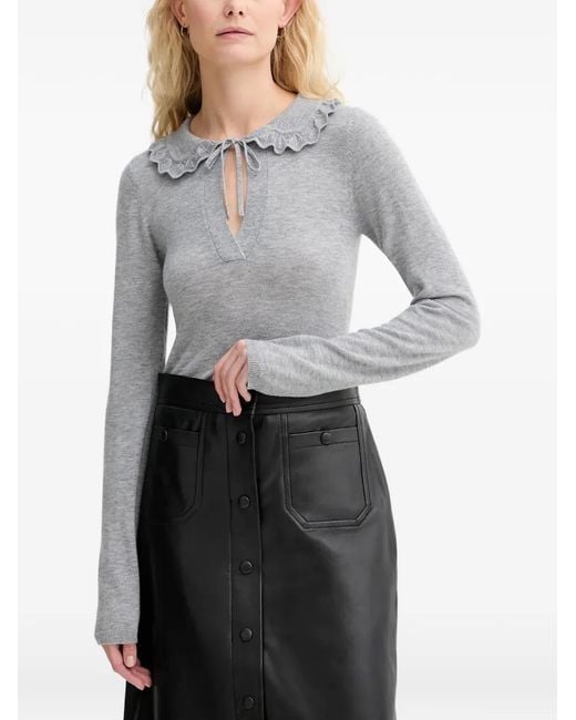 Munthe Gray Livo Tie Sweater