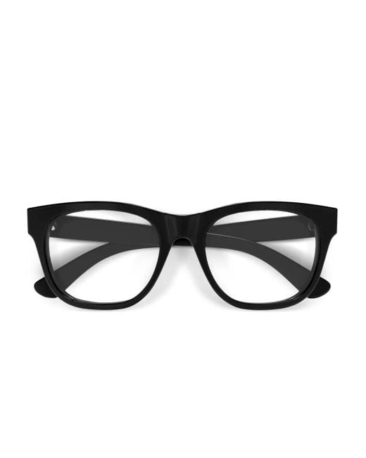 Occhiali Con Logo A Lettere di Gucci in Black