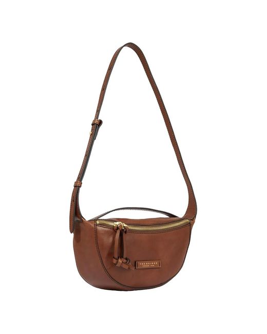 The Bridge White Leather Crossbody Bag