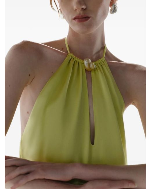 Baobab Metallic Resin-Embellished Asymmetrical Dress