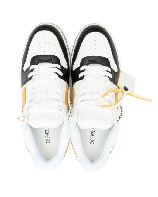 Off-White c/o Virgil Abloh Metallic Out Of Office Leather Sneakers for men