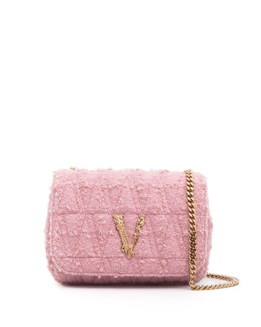 Versace Virtus マテラッセ ショルダーバッグ Pink