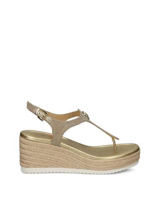 MICHAEL Michael Kors Metallic Thong Platform Espadrilles