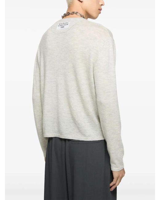 メンズ Acne ポケットディテール セーター White