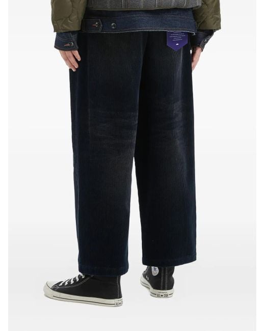 Pantalones anchos con diseño patchwork AFTERMATHS de hombre de color Blue