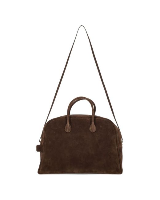 The Erose Brown Suede Handbag