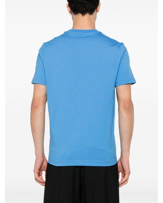Moncler T-shirt Met Logoprint in het Blue voor heren