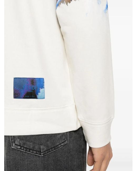 メンズ Fendi ロゴ スウェットシャツ Blue