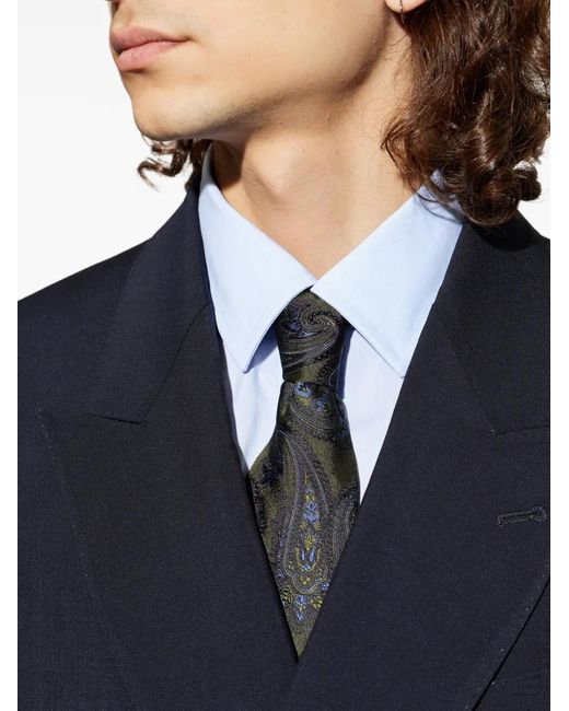 Cravatta di Etro in Black da Uomo