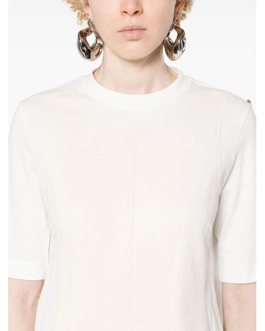 Sportmax White Layered-Effect T-Shirt
