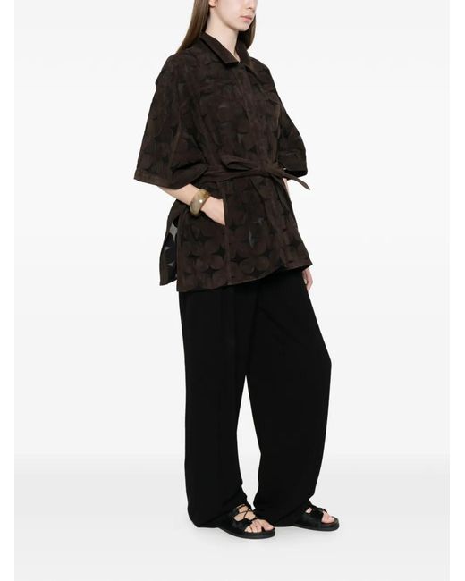 S.W.O.R.D Black Belted Suede Jacket