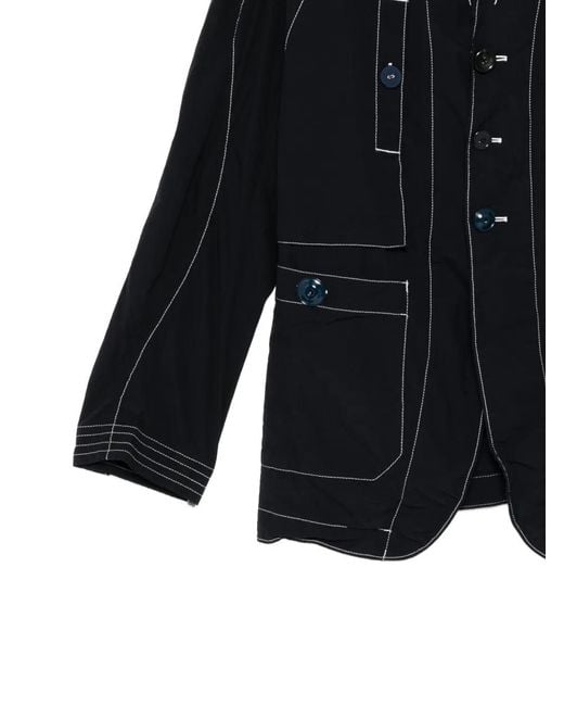 Undercover Black Contrast-Stitch Jacket for men