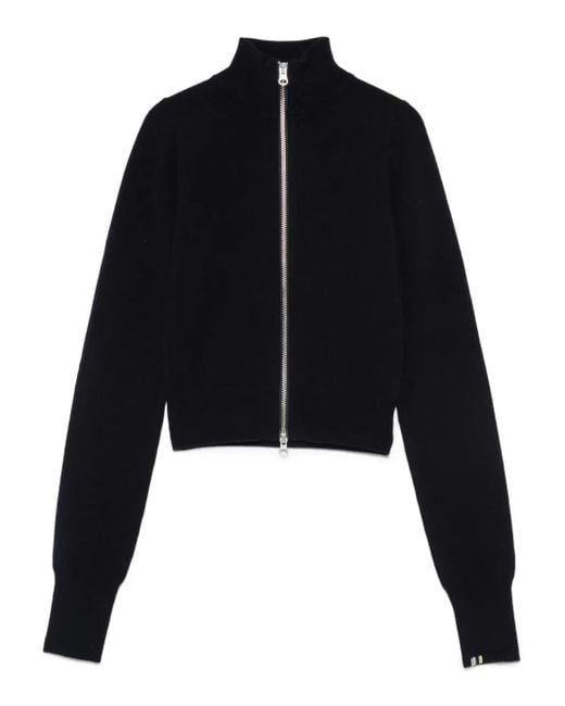 Extreme Cashmere ジップアップ カーディガン Black