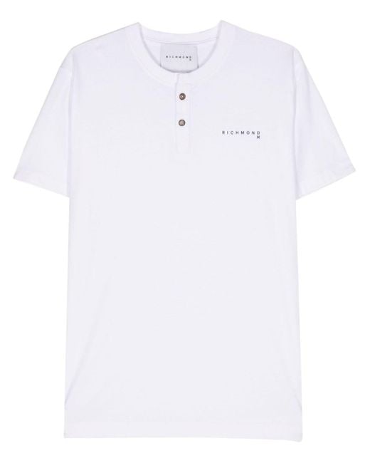 John Richmond T-shirt Met Logoprint in het White voor heren