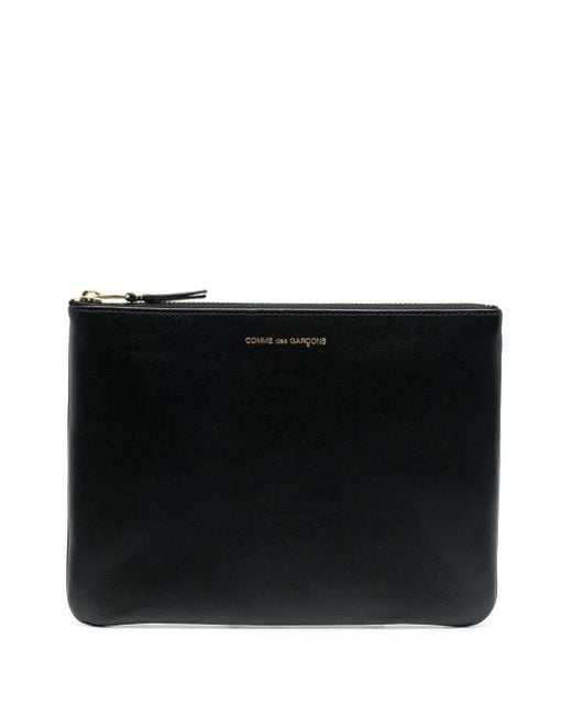 Comme des Garçons Black Leather Credit Card Case