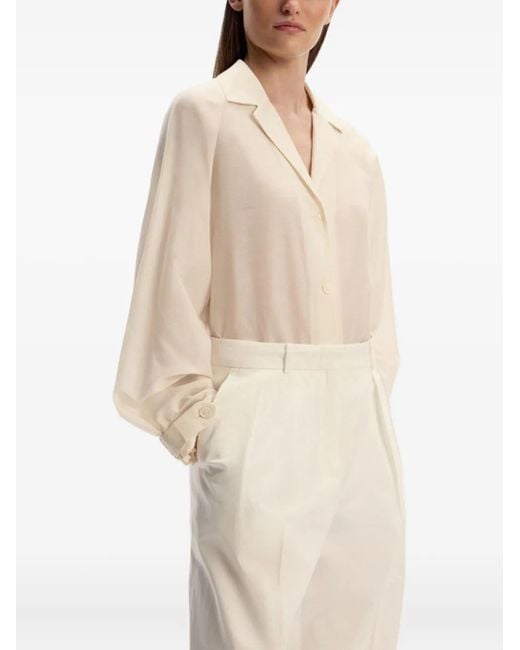 12 STOREEZ Linnen Blouse in het Natural