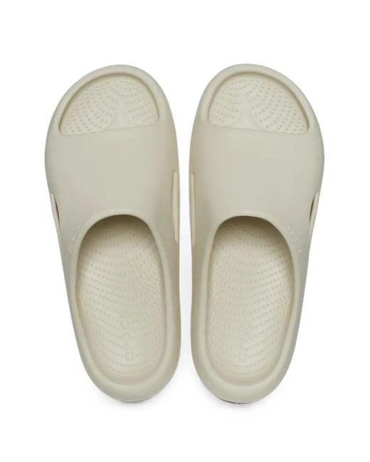 CROCSTM White Mellow U Logo-Embossed Slides