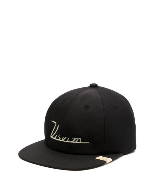 メンズ Visvim ロゴ キャップ Black