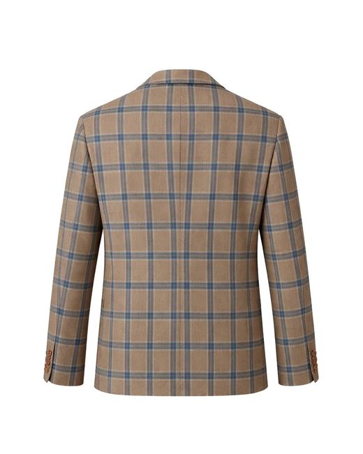 Tombolini Gray Check-Pattern Blazer for men