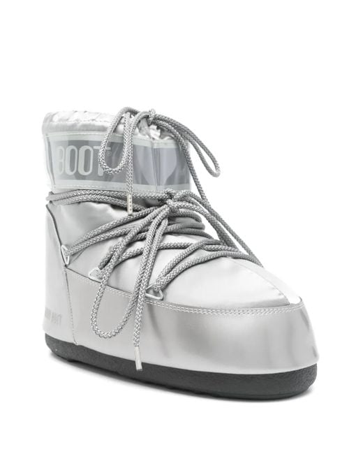 Moon Boot Gray Classic Low Boots