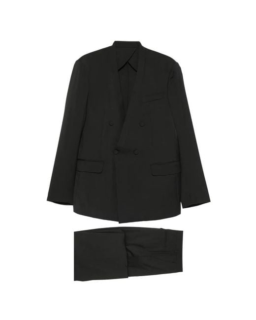MARSĒM Black Double-Breasted Suit for men