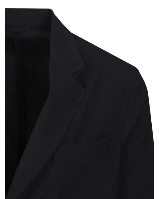 Emporio Armani Blue Button Single-Breasted Blazer for men