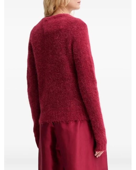 Munthe Red Povilla Button-Down Cardigan