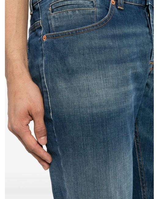 Dondup Straight Jeans in het Blue voor heren
