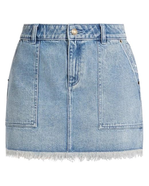 Michael Kors Blue Denim Mini Skirt
