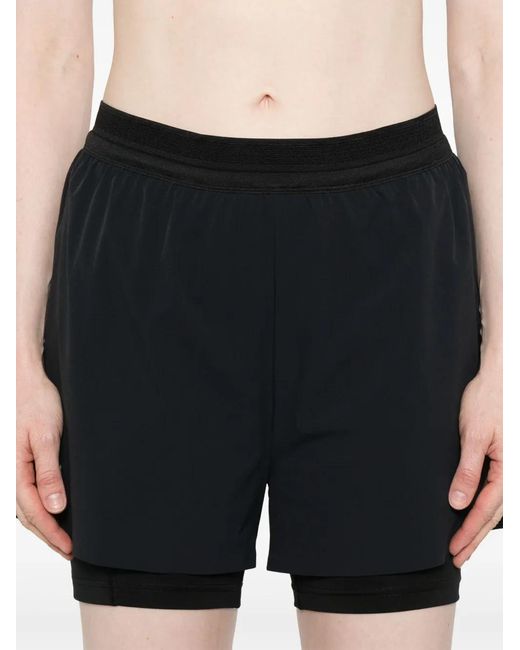 On Shoes Black 2/1 Performance Shorts