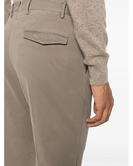 PT Torino Natural Straight-Leg Modal-Blend Trousers for men