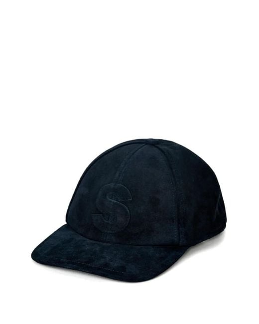 Sacai Baseballkappe aus Wildleder in Blue für Herren