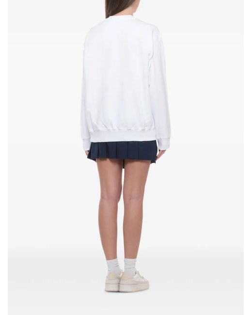 Casablanca White Graphic-Print Sweatshirt
