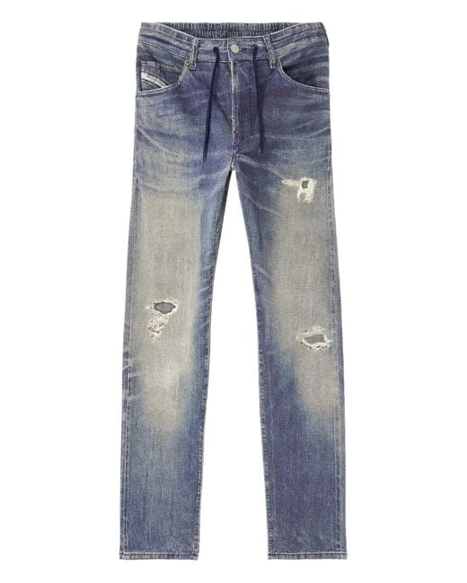 DIESEL Blue Regular Regular Waist 2032 D-Krooley Joggjeans for men