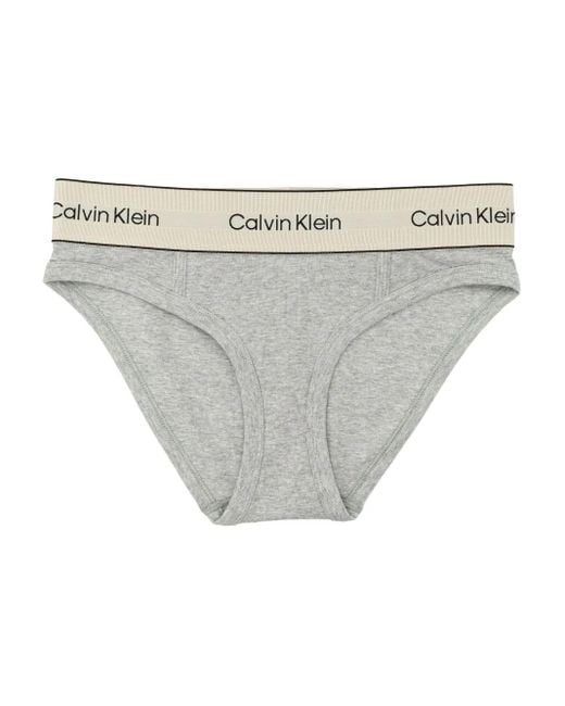Bragas con logo en la cintura Calvin Klein de color Gray