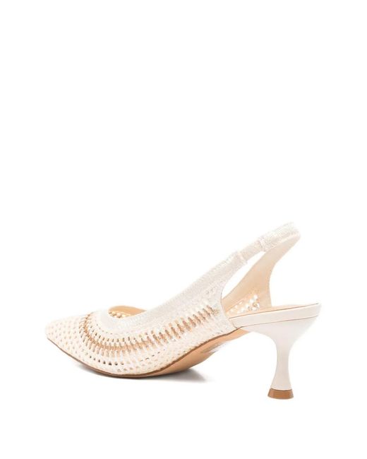 Keys Natural Woven Point-Toe Pumps