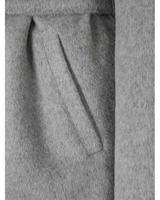 Chaqueta Con Cinturón Y Capucha Herno de color Gray