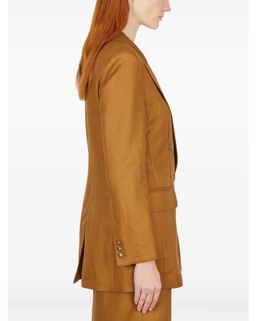 Max Mara Brown Double-Breasted Blazer