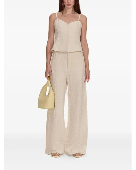 Cult Gaia Natural Katya Boucle Trousers
