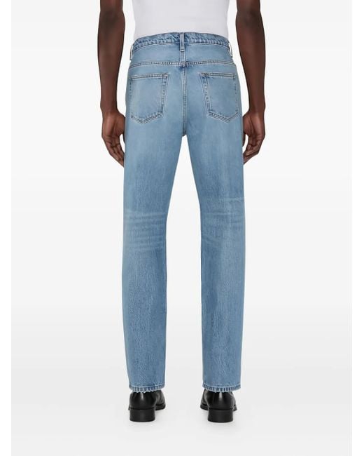 FRAME Blue Button-Fly Jeans for men